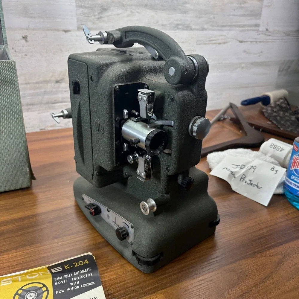 Vintage Bolex Paillard M8 8mm Film Projector Original Case & Reel – Works 1950s